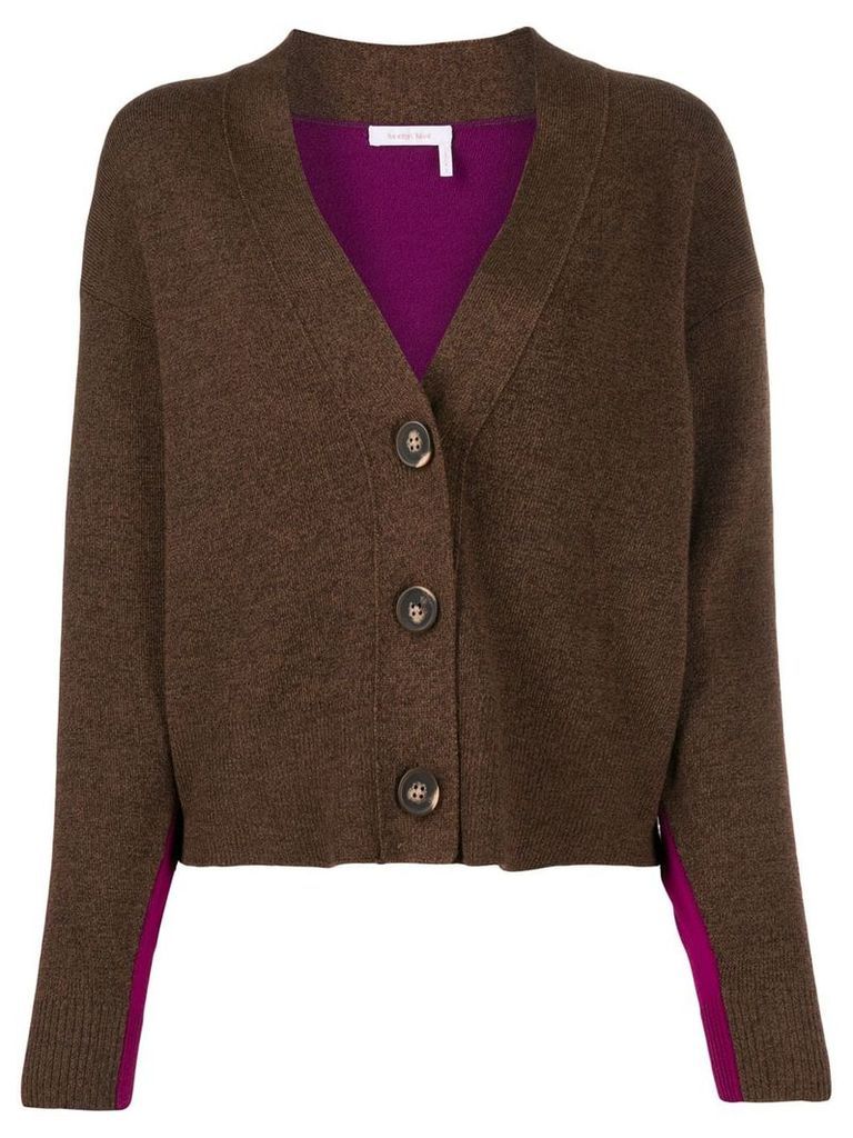 See By Chloé two tone button cardigan - Brown