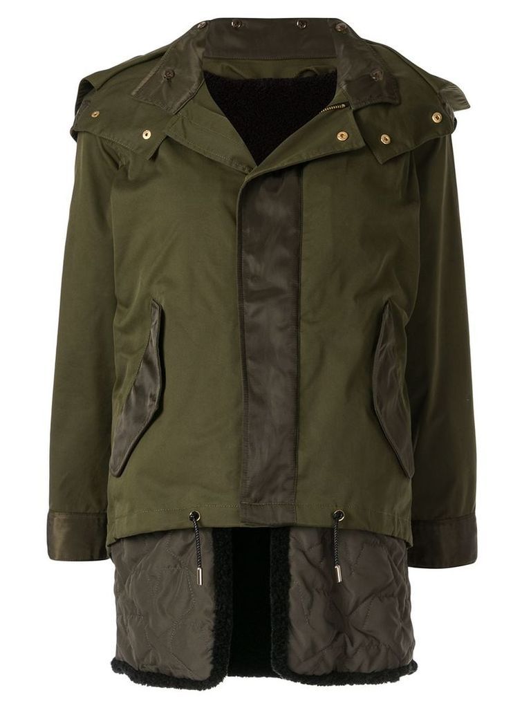Guild Prime hooded military jacket - Green