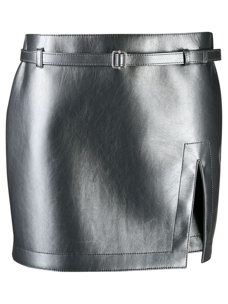 Philosophy Di Lorenzo Serafini slit mini skirt - Grey
