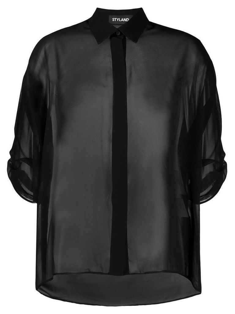 Styland sheer blouse - Black