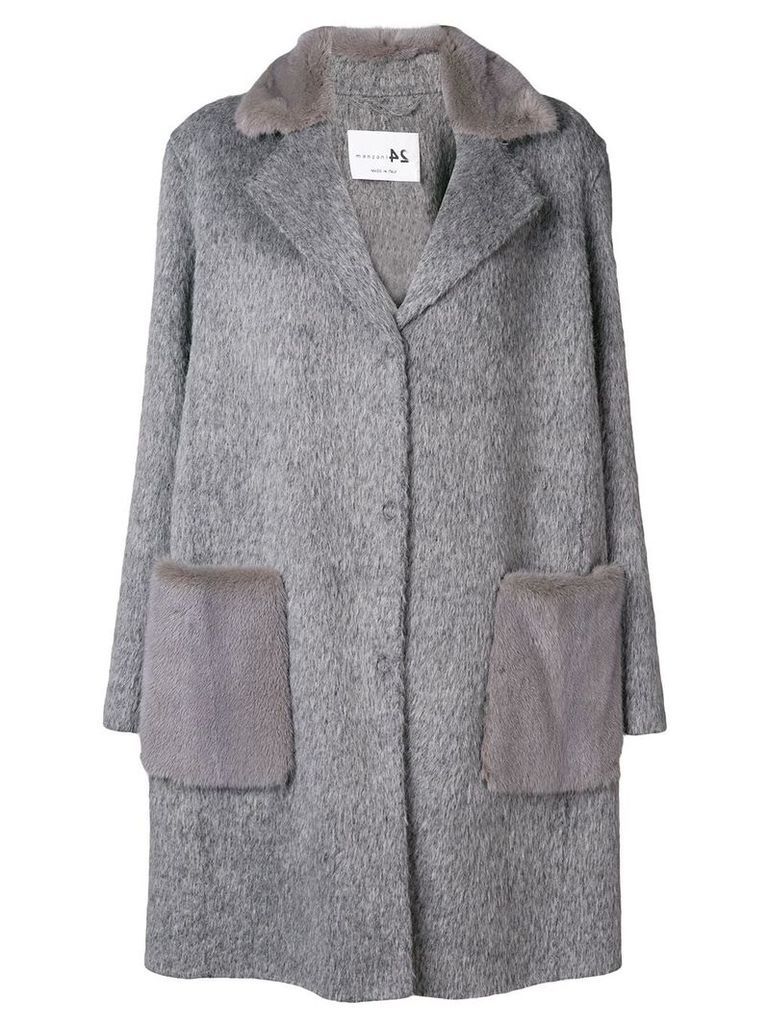 Manzoni 24 cocoon coat - Grey