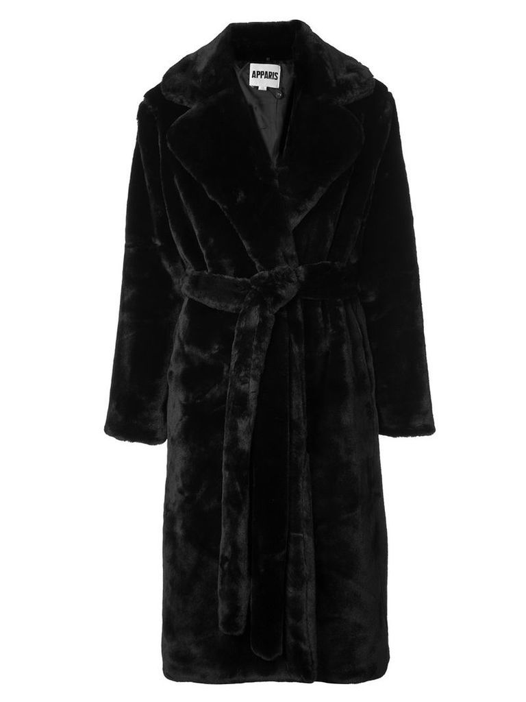 Apparis Mona robe coat - Black