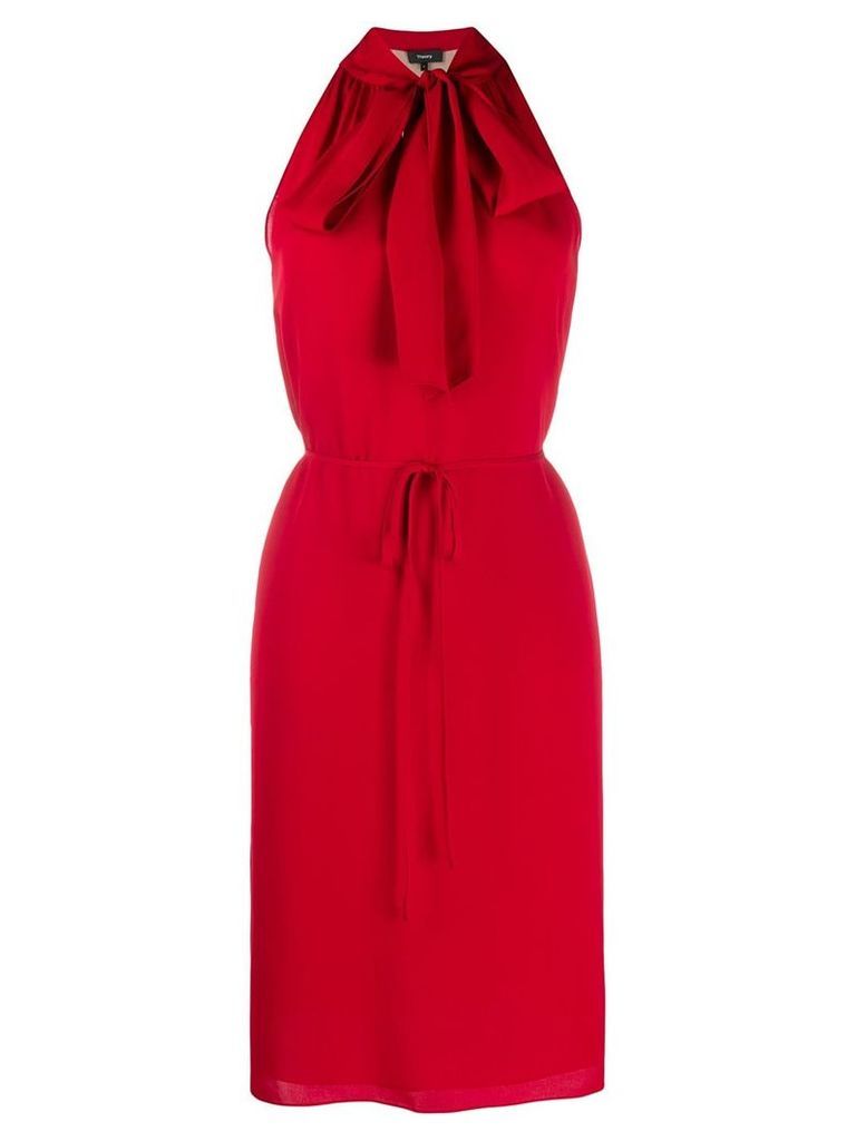 Theory halter scarf dress - Red