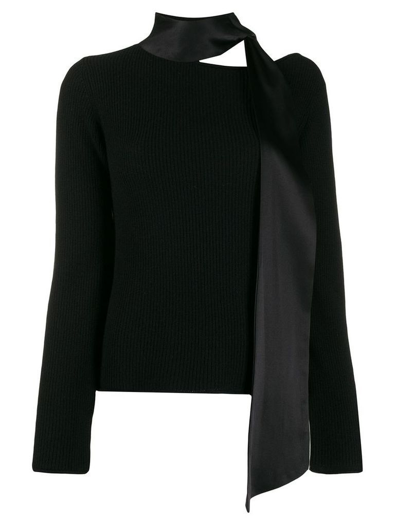 RtA scarf neck sweater - Black