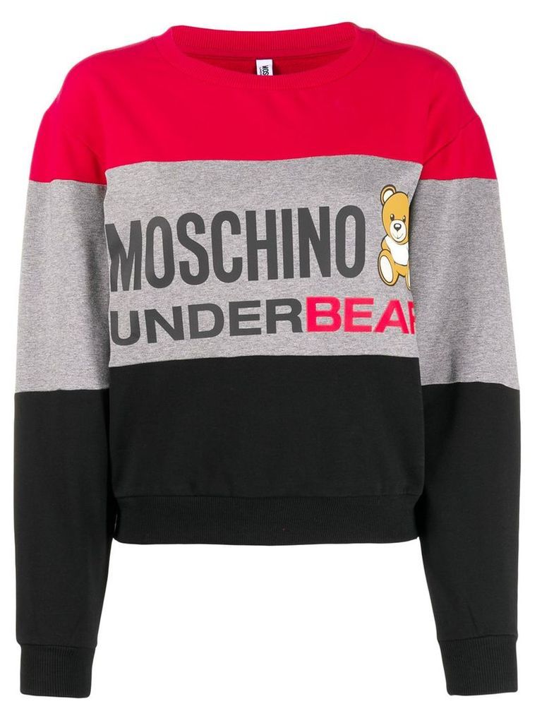 Moschino logo print sweatshirt - Red