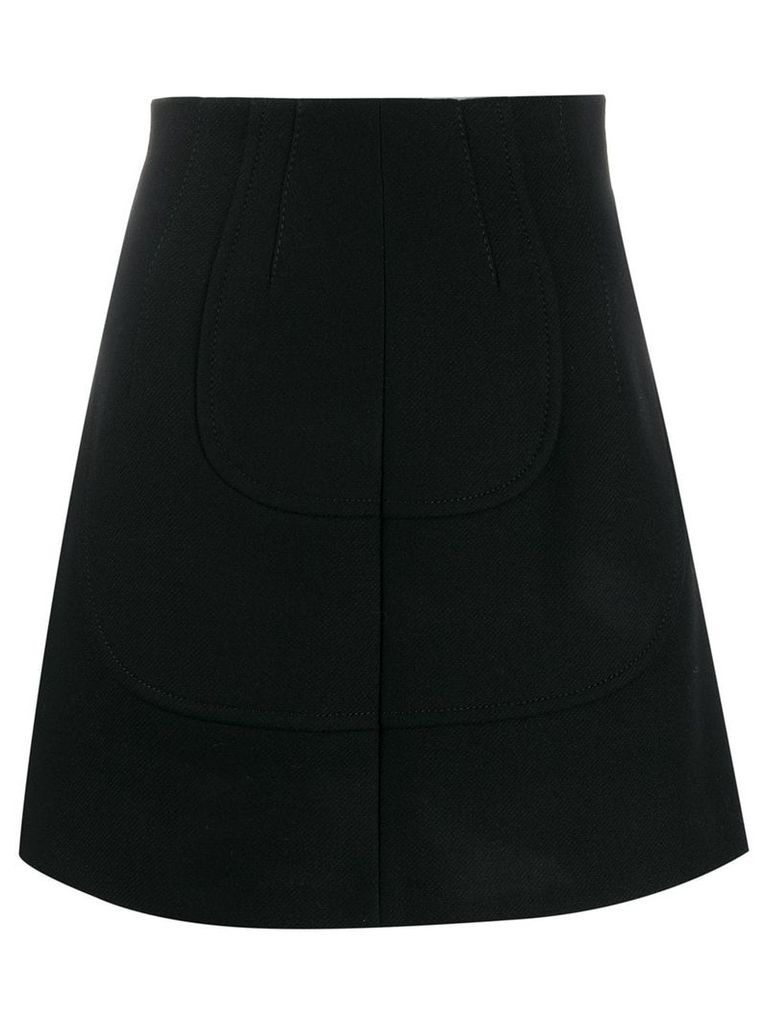 Nº21 A-line short skirt - Black
