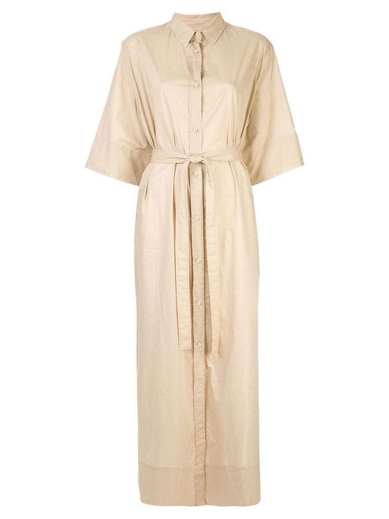 Matteau classic long shirt dress - Brown