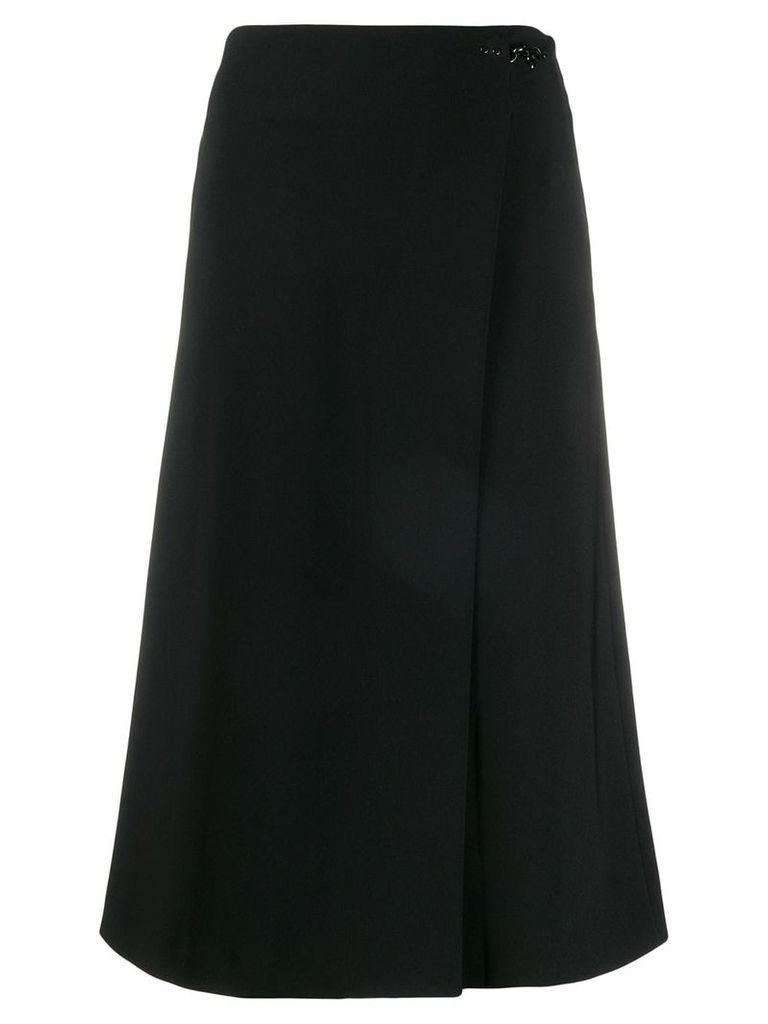 Fay wrap-style skirt - Black