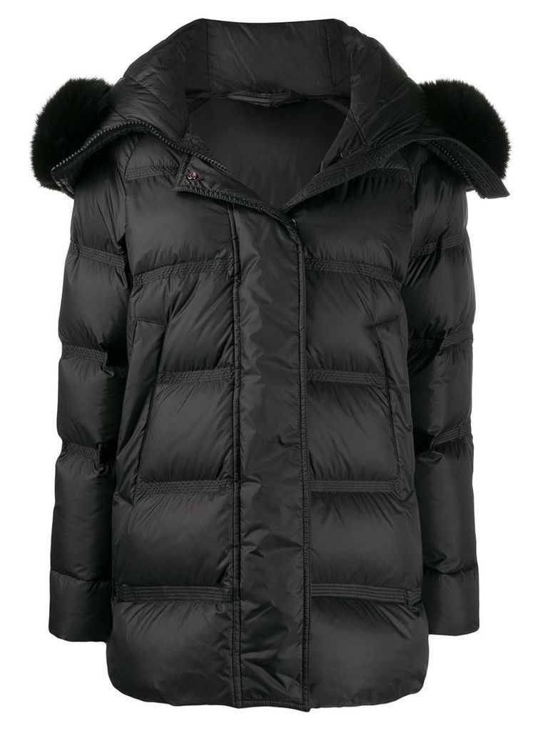 Peuterey hooded padded coat - Black