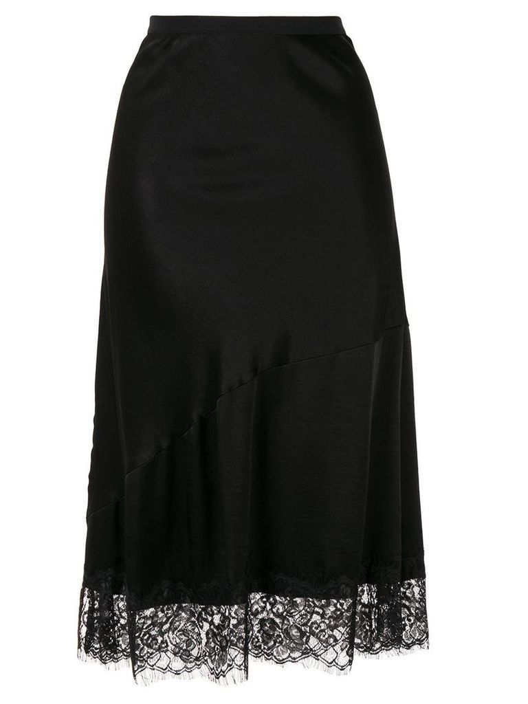 Gold Hawk lace detail skirt - Black