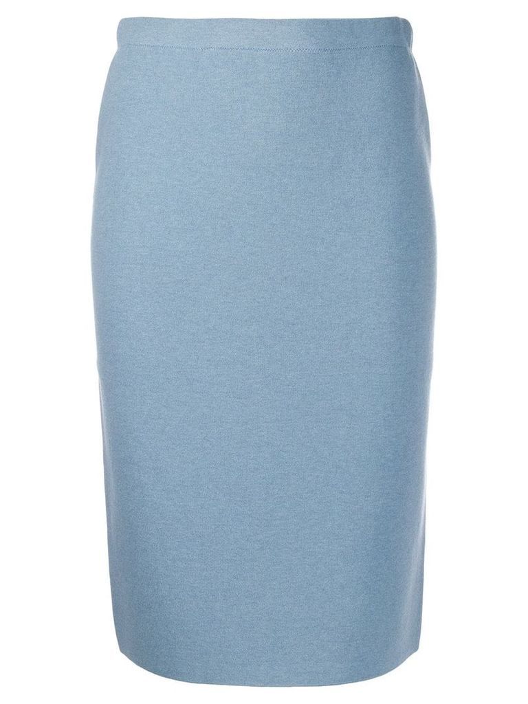D.Exterior reversible knitted skirt - Blue