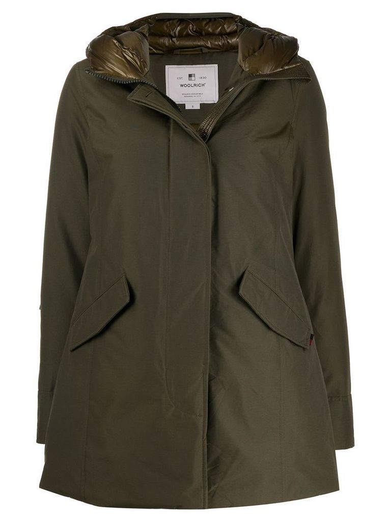 Woolrich hooded padded jacket - Green