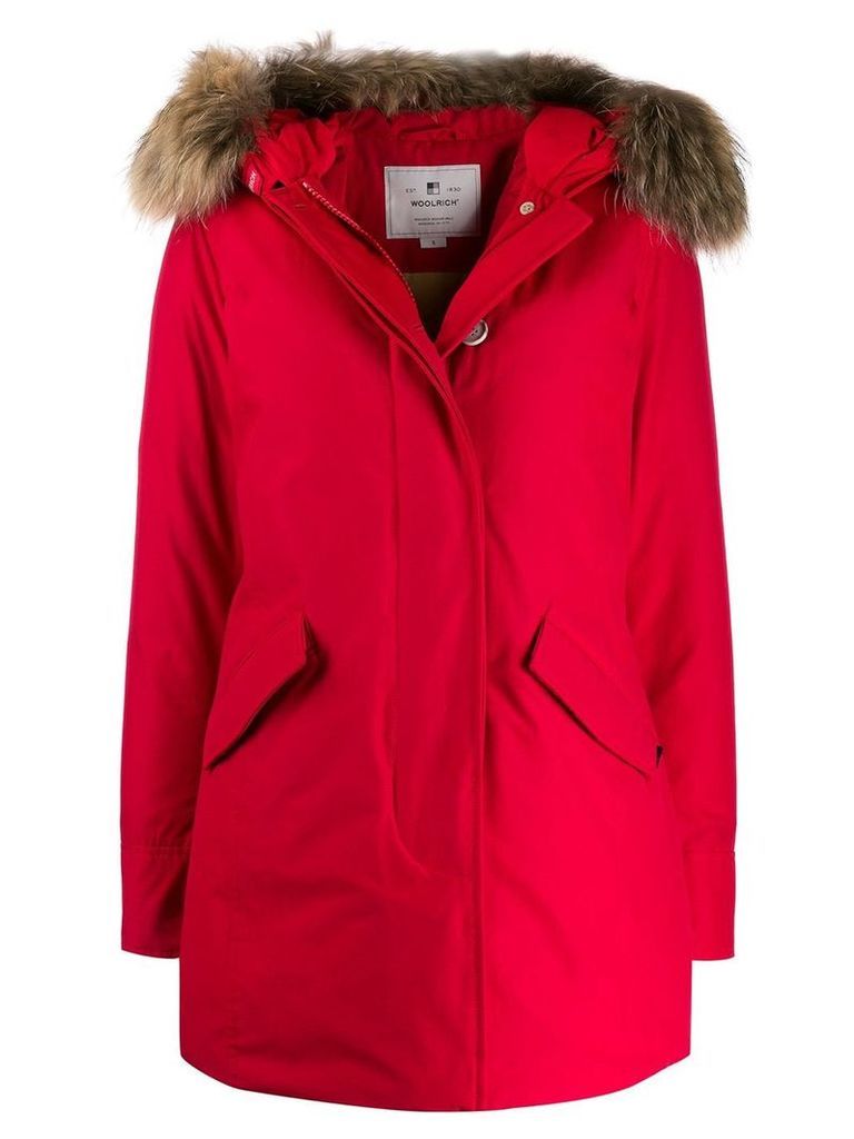 Woolrich hooded padded coat - Red