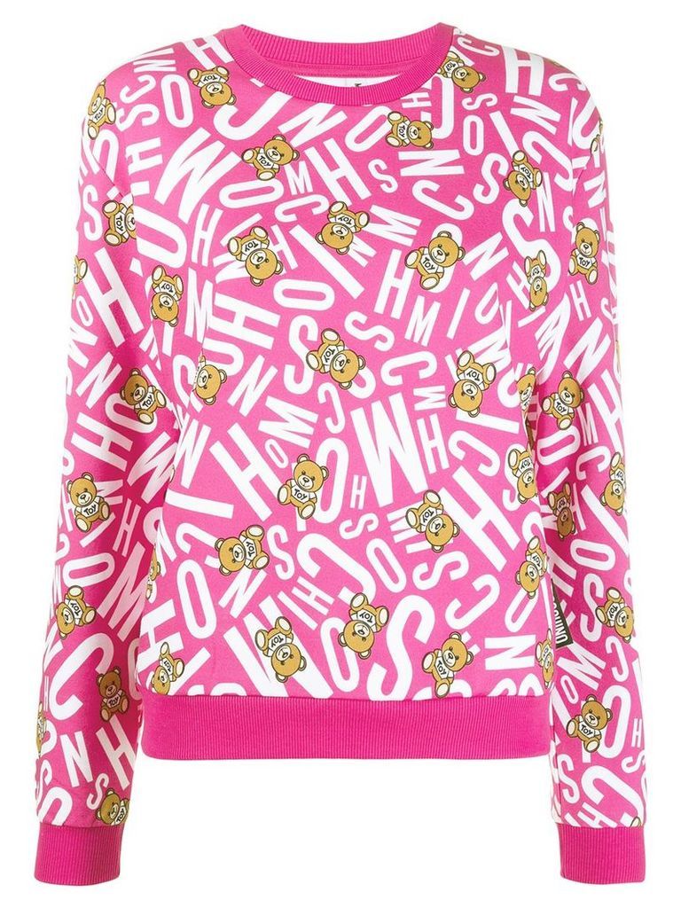Moschino Teddy Bear print jumper - Pink