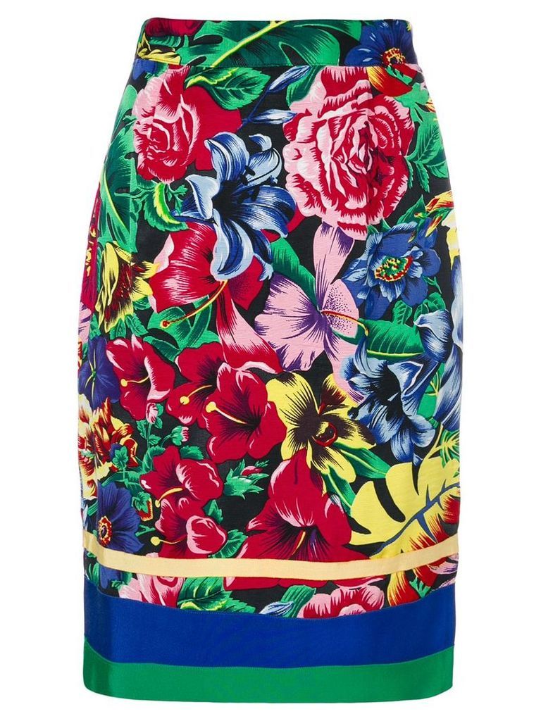 Versus Pre-Owned floral print skirt - Multicolour