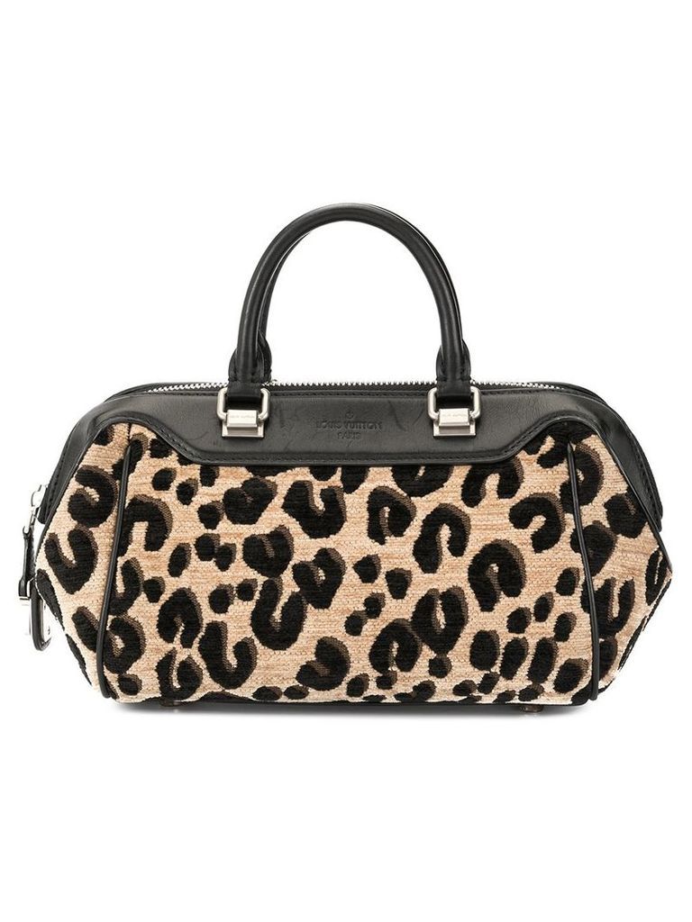 Louis Vuitton Pre-Owned leopard print handbag - Black