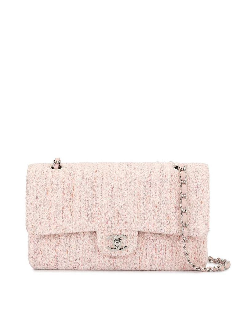 Chanel Pre-Owned Quilted CC Double Flap Chain Shoulder Bag - PINK