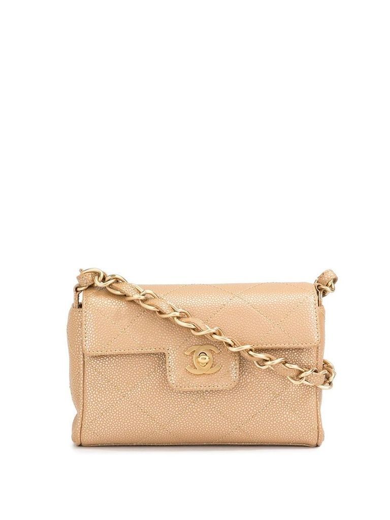 Chanel Pre-Owned mini diamond quilted tote - Neutrals