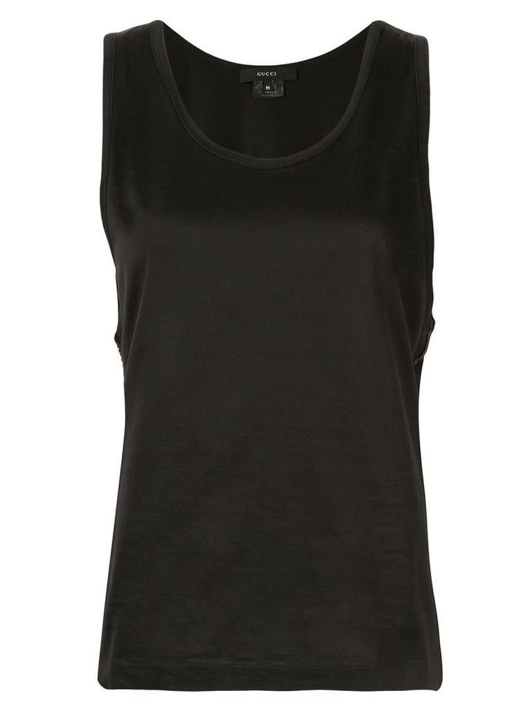Gucci Pre-Owned dropped armholes sleeveless tank - Black