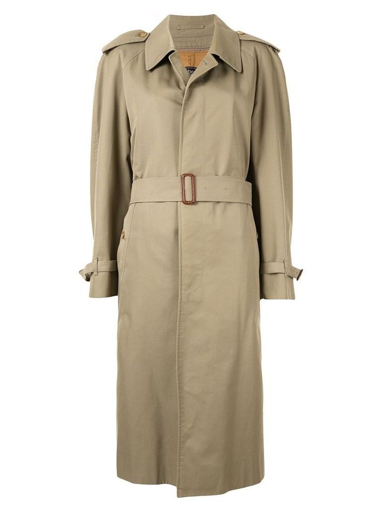 Burberry Pre-Owned midi belted trench coat - Brown
