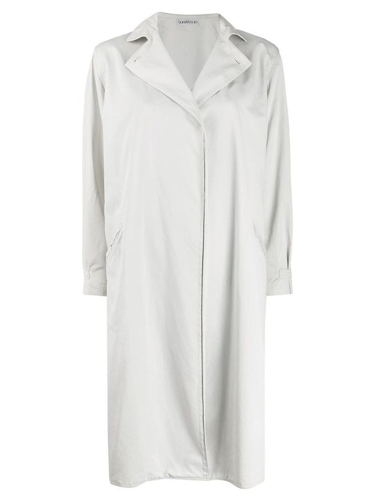 Versace Pre-Owned 1980s oversized car coat - Neutrals