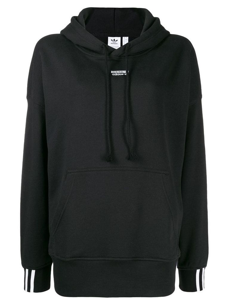 adidas logo hooded sweatshirt - Black