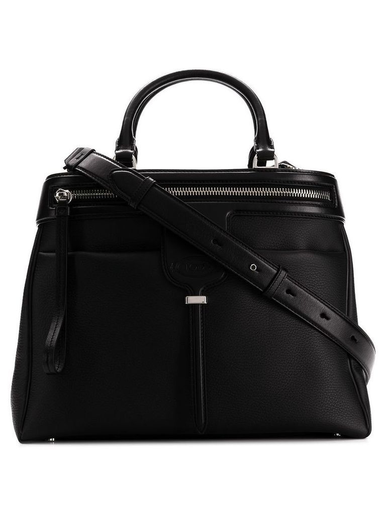 Tod's zipped compact tote - Black