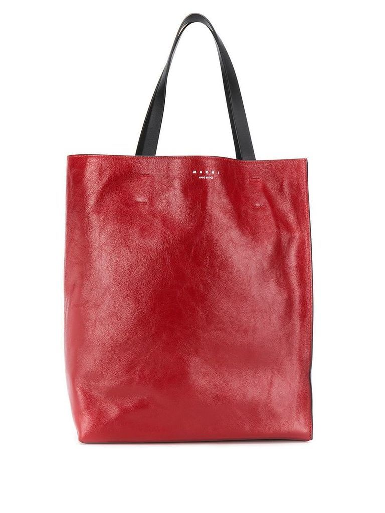 Marni museo shopper bag - Red