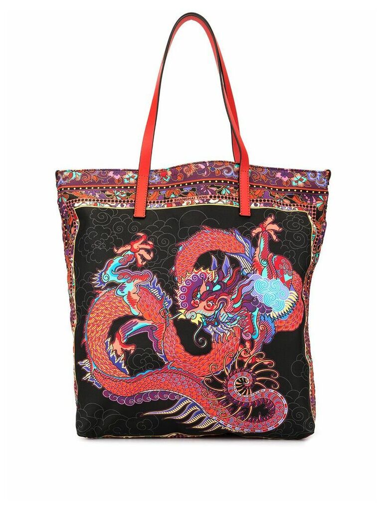 Shanghai Tang Dragon shopper tote - Black