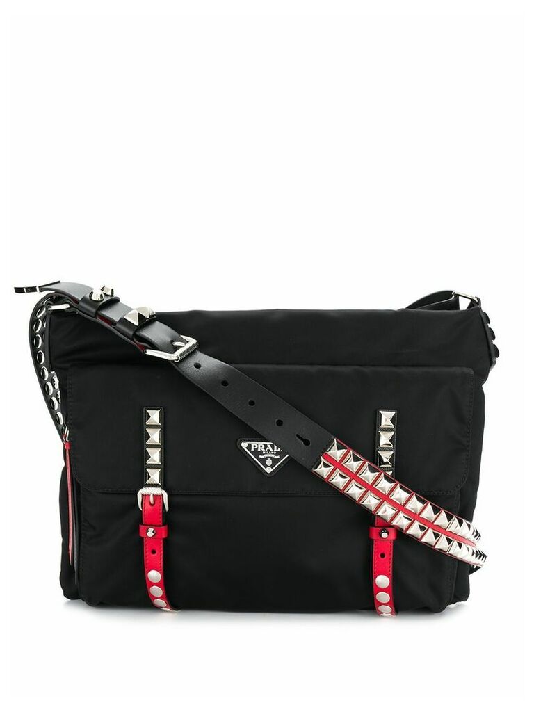 Prada studded satchel bag - Black
