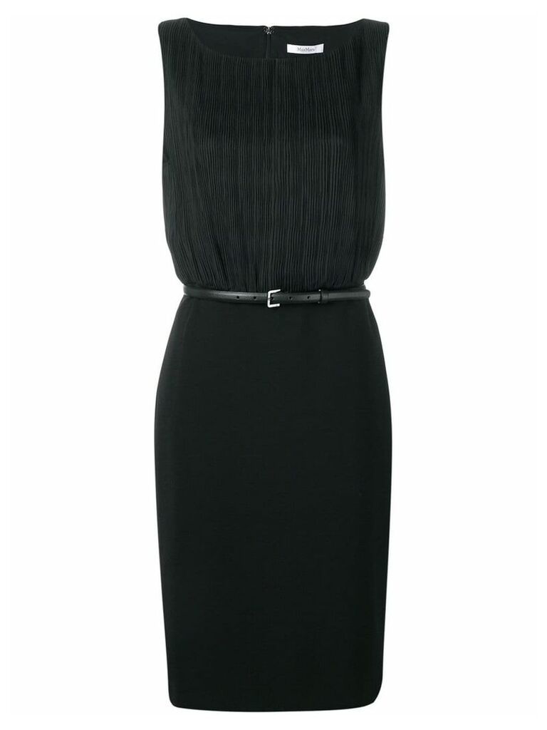 Max Mara sleeveless fitted dress - Black