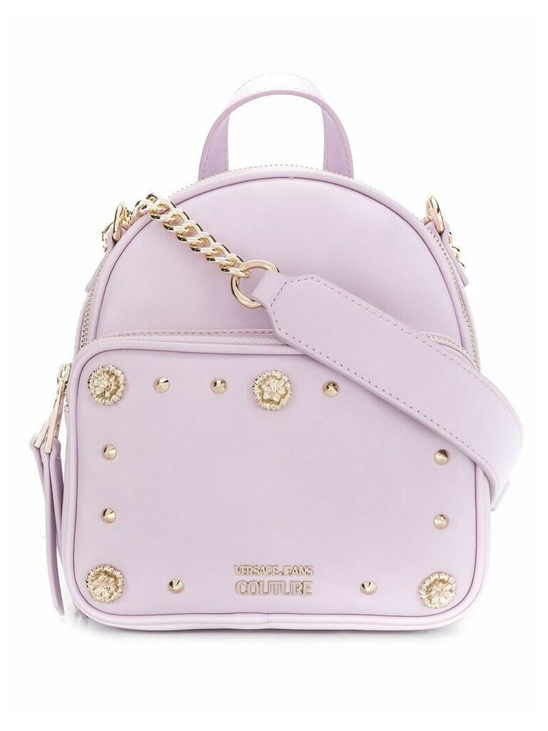 Versace Jeans Couture embellished backpack - Pink