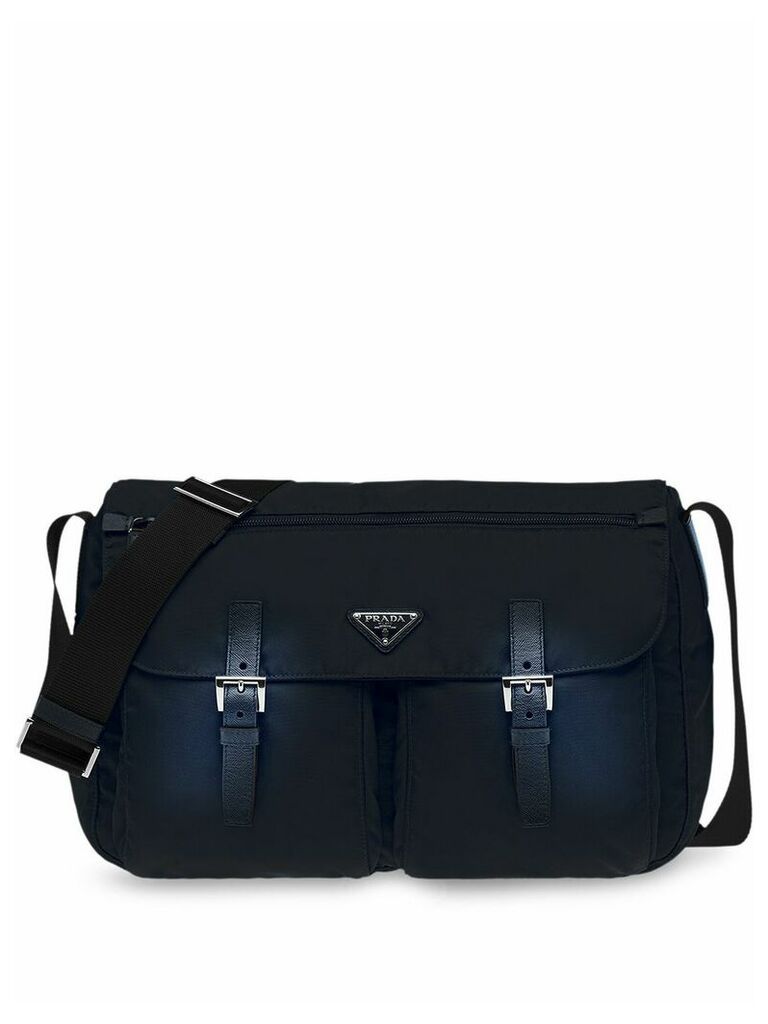Prada buckled shoulder bag - Blue