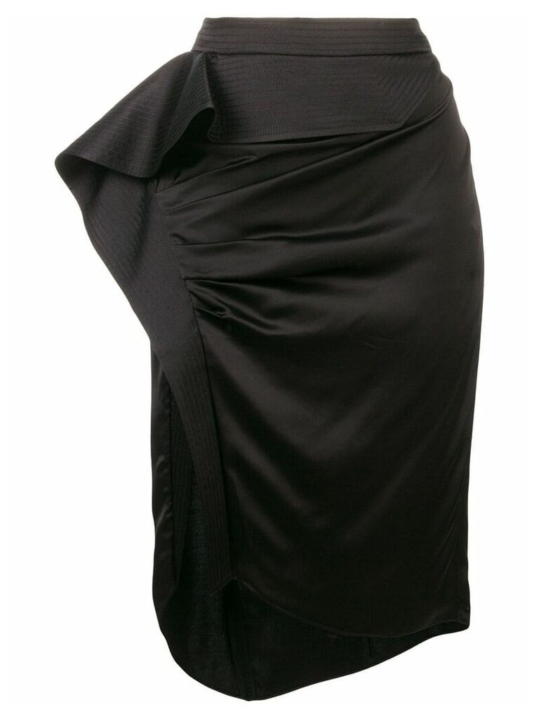 Givenchy asymmetric draped skirt - Black