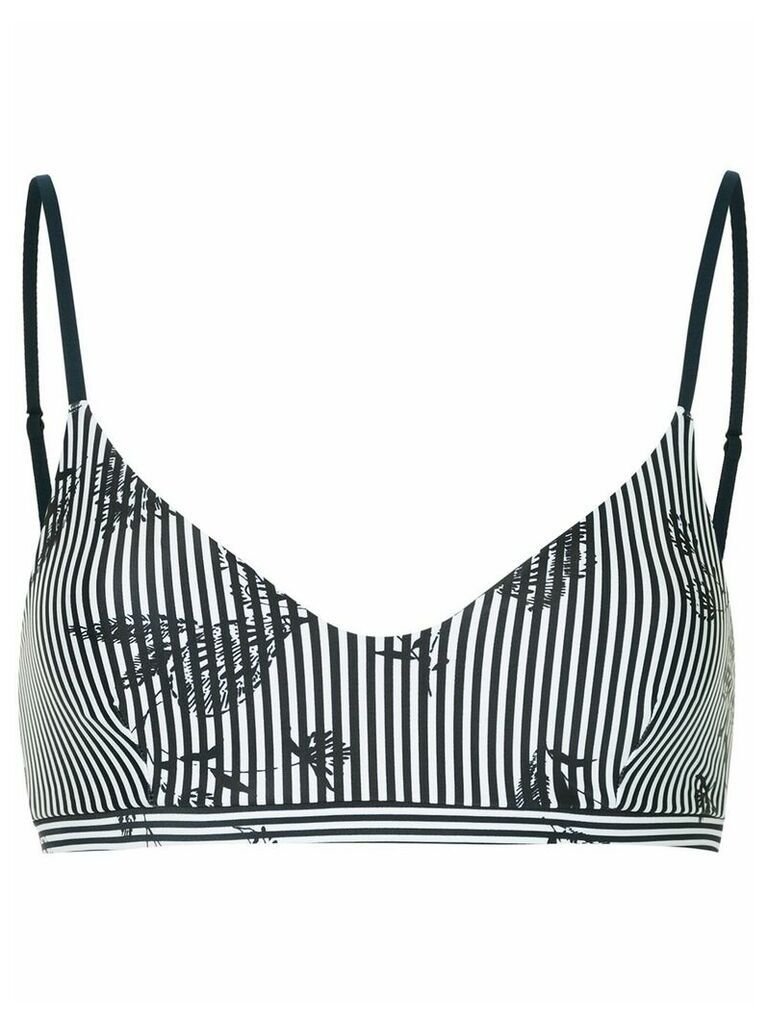 The Upside striped bralet top - White