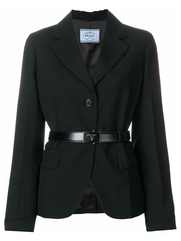 Prada belted blazer - Black