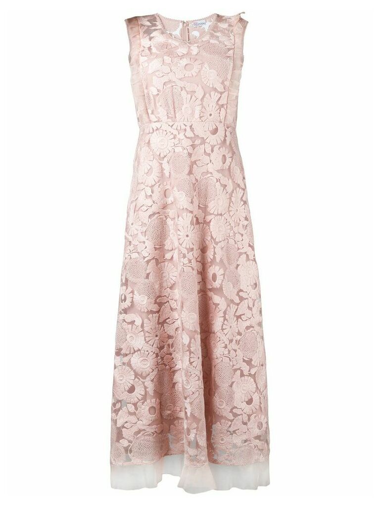 RedValentino floral lace dress - PINK