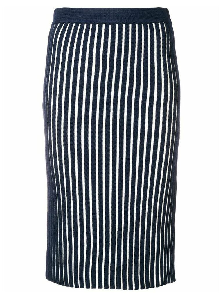 Victoria Victoria Beckham striped pencil skirt - Blue