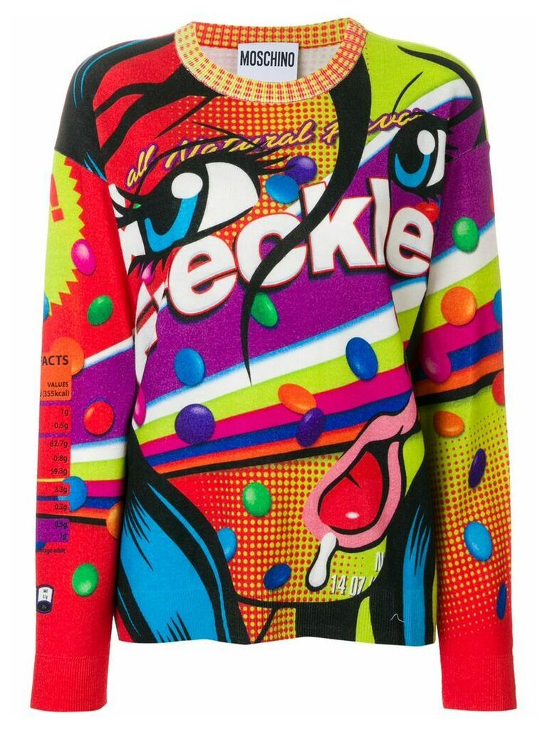 Moschino Freckles box cartoon sweater - Multicolour