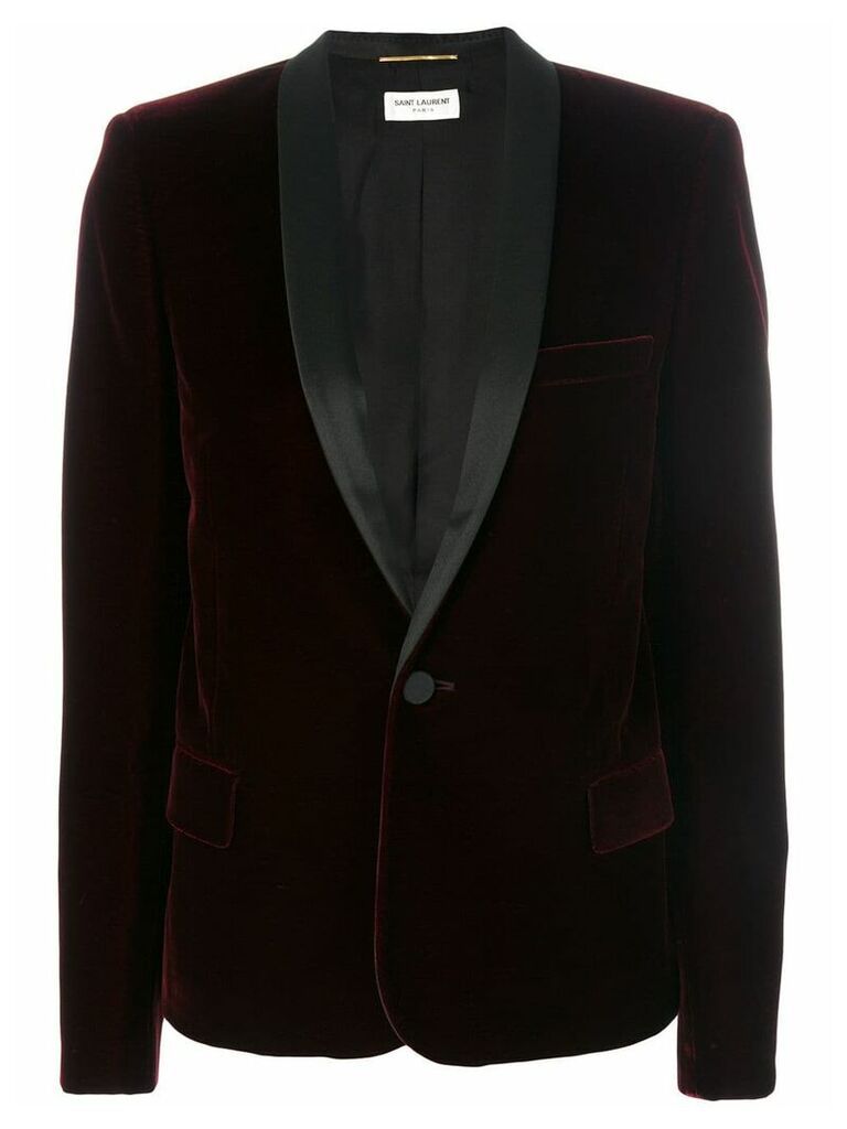 Saint Laurent Le Smoking single-breasted jacket - Red
