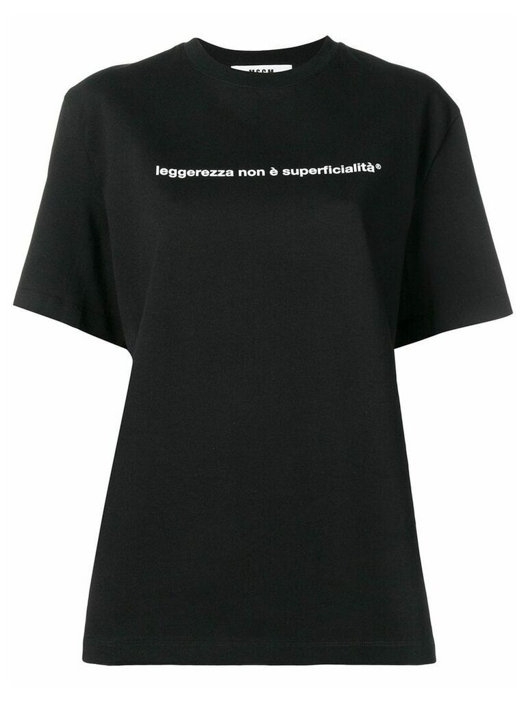 MSGM statement T-shirt - Black