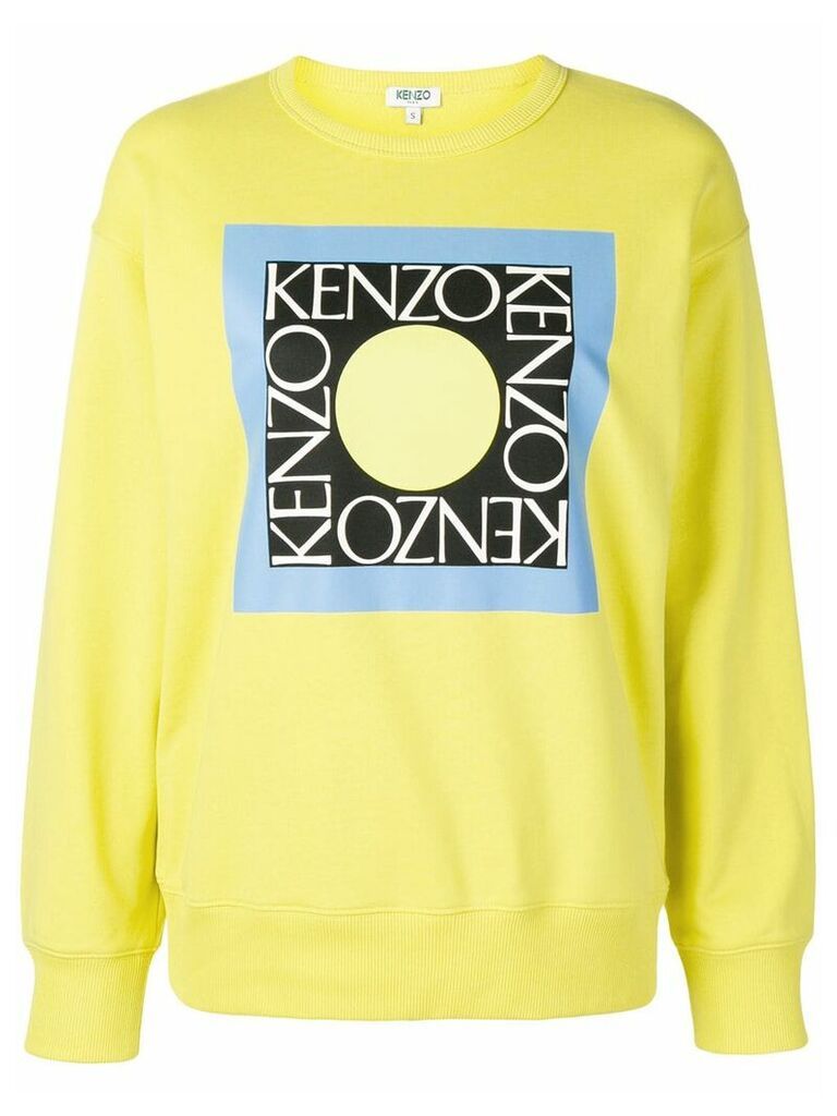 Kenzo logo print sweatshirt - Yellow