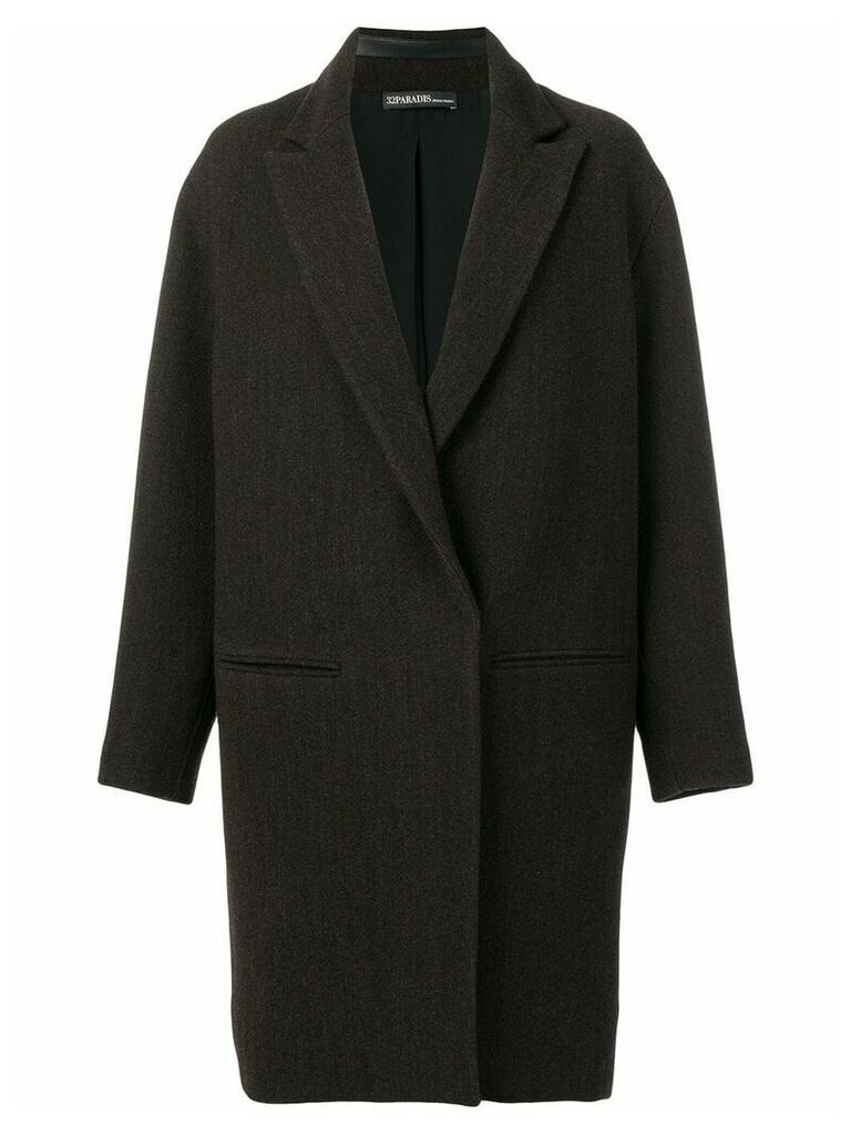 32 Paradis Sprung Frères single-breasted overcoat - Grey
