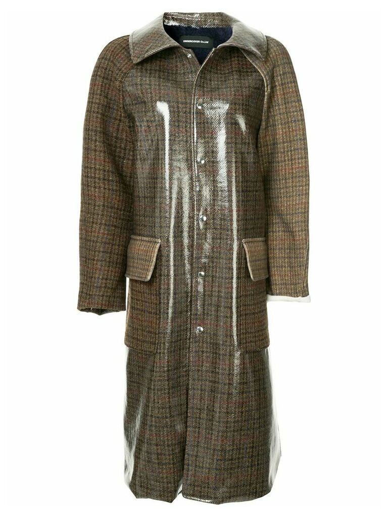 Undercover buttoned up trenchcoat - Brown
