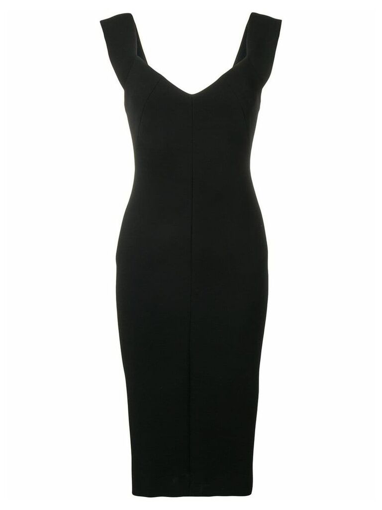 Victoria Beckham fitted sleeveless dress - Black