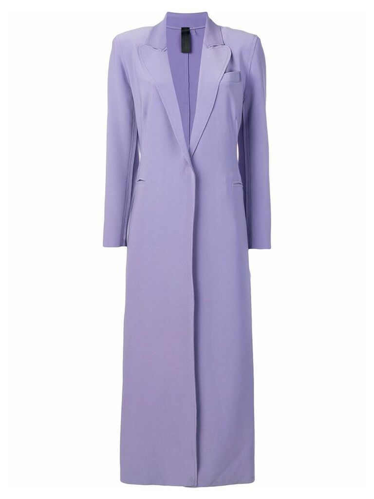 Norma Kamali single breasted coat - Purple
