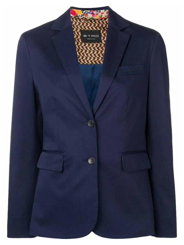 Etro tailored blazer jacket - Blue
