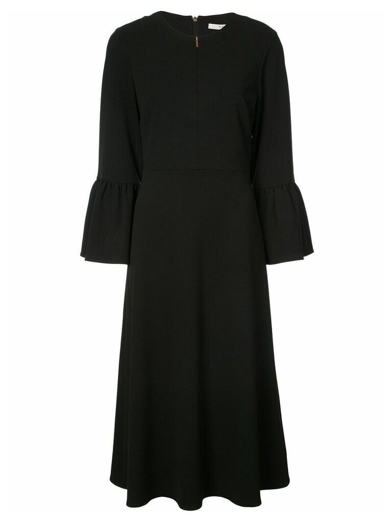 Tibi zip-up bell-sleeves dress - Black
