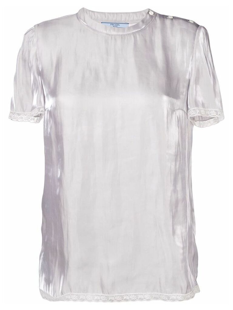 Prada short-sleeve blouse - Silver