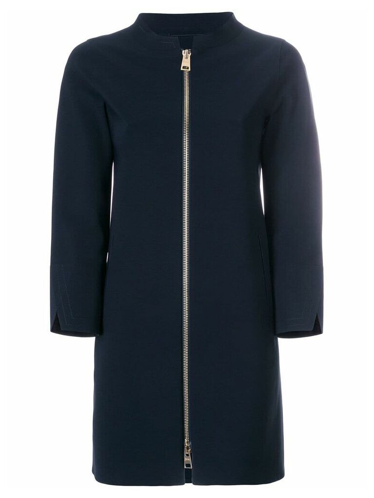 Herno zip-front coat - Blue